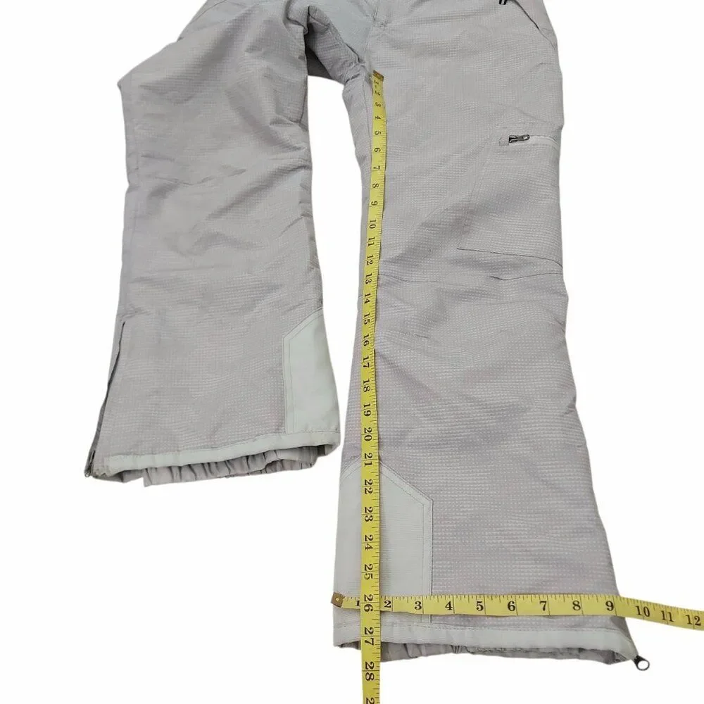 Swiss ALPS Cargo Snow Pants Youth Large 14/16 Gray Insulated Ankle Zip Winter